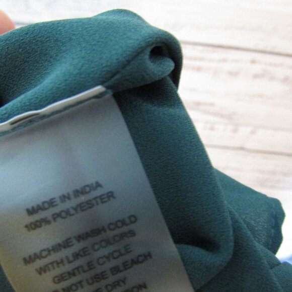 Vince Camuto Jumpsuit Womens Medium Green Sleeveless Wide Leg Blooming Brights - Picture 5 of 6